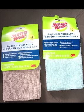 3-in-1 Microfiber Cleaning Cloth - 2